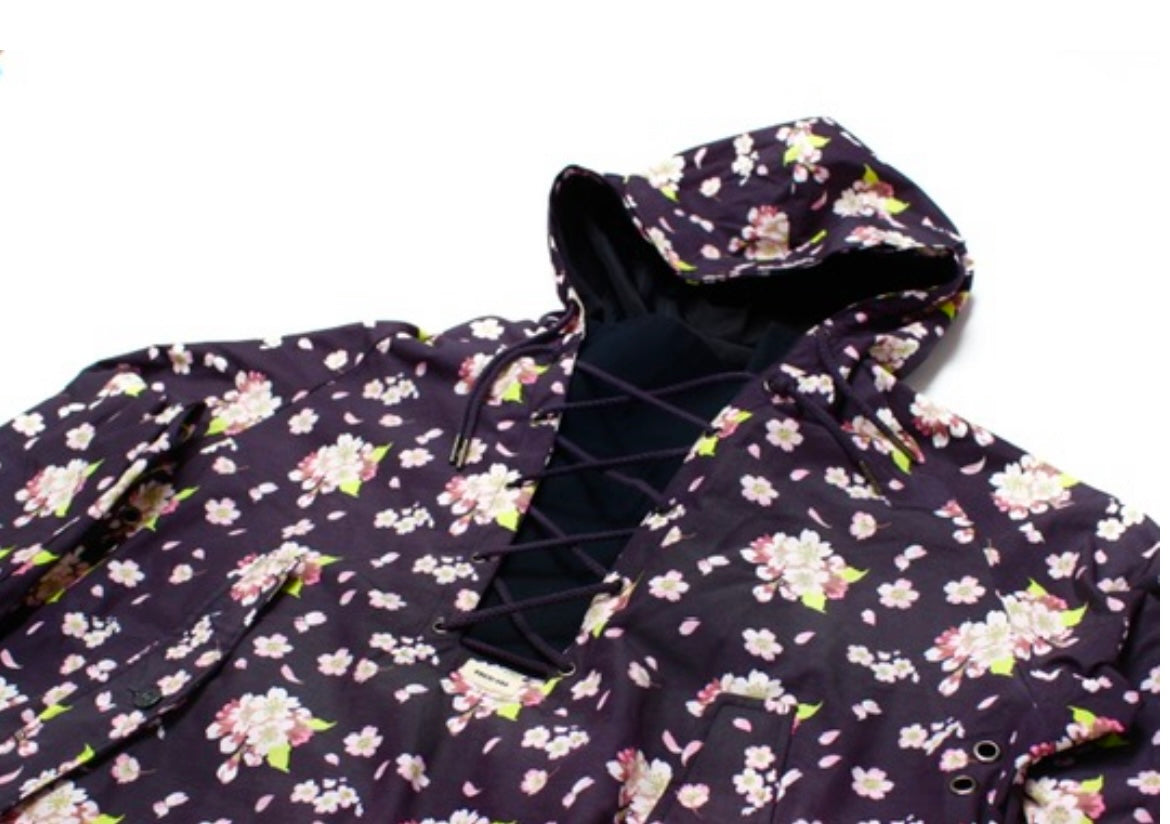 Black Cherry Blossom Hero Anorak
