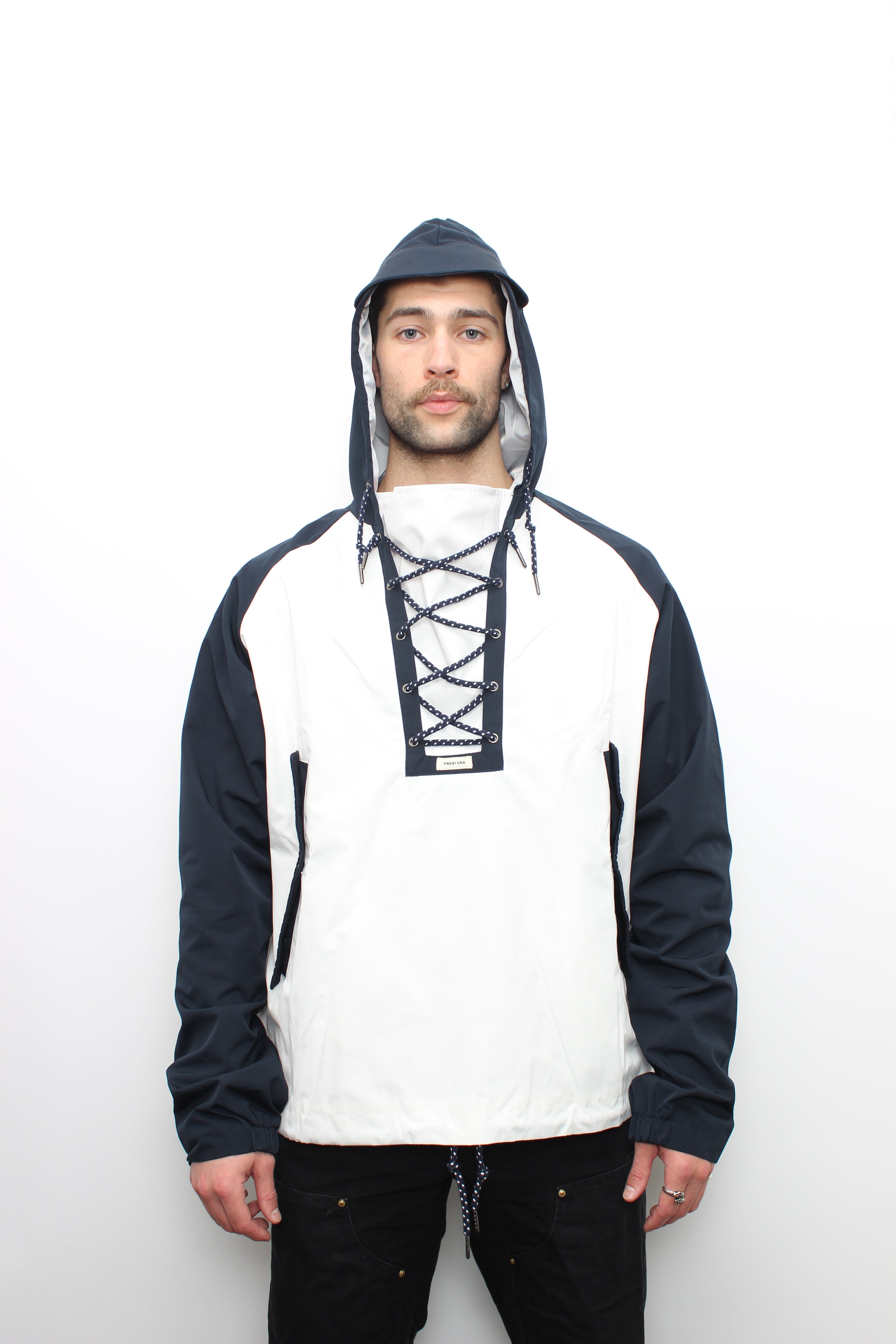 Navy/ White Hero Anorak