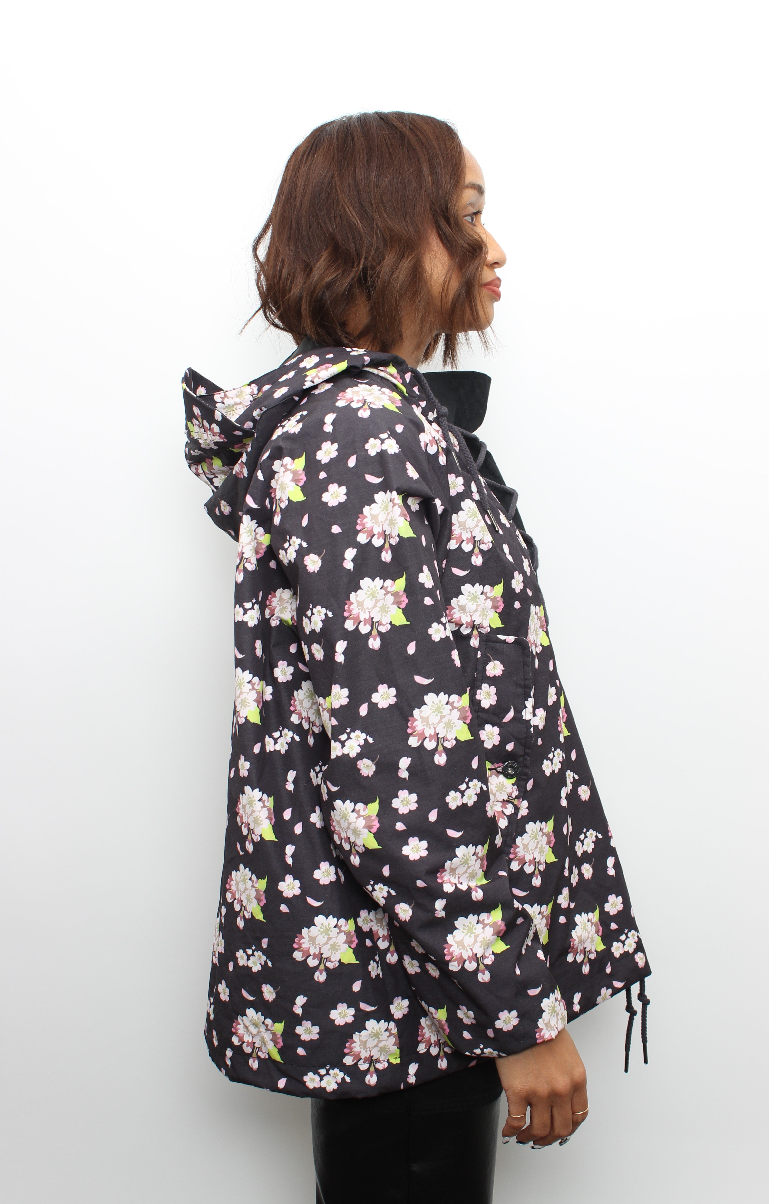Black Cherry Blossom Hero Anorak