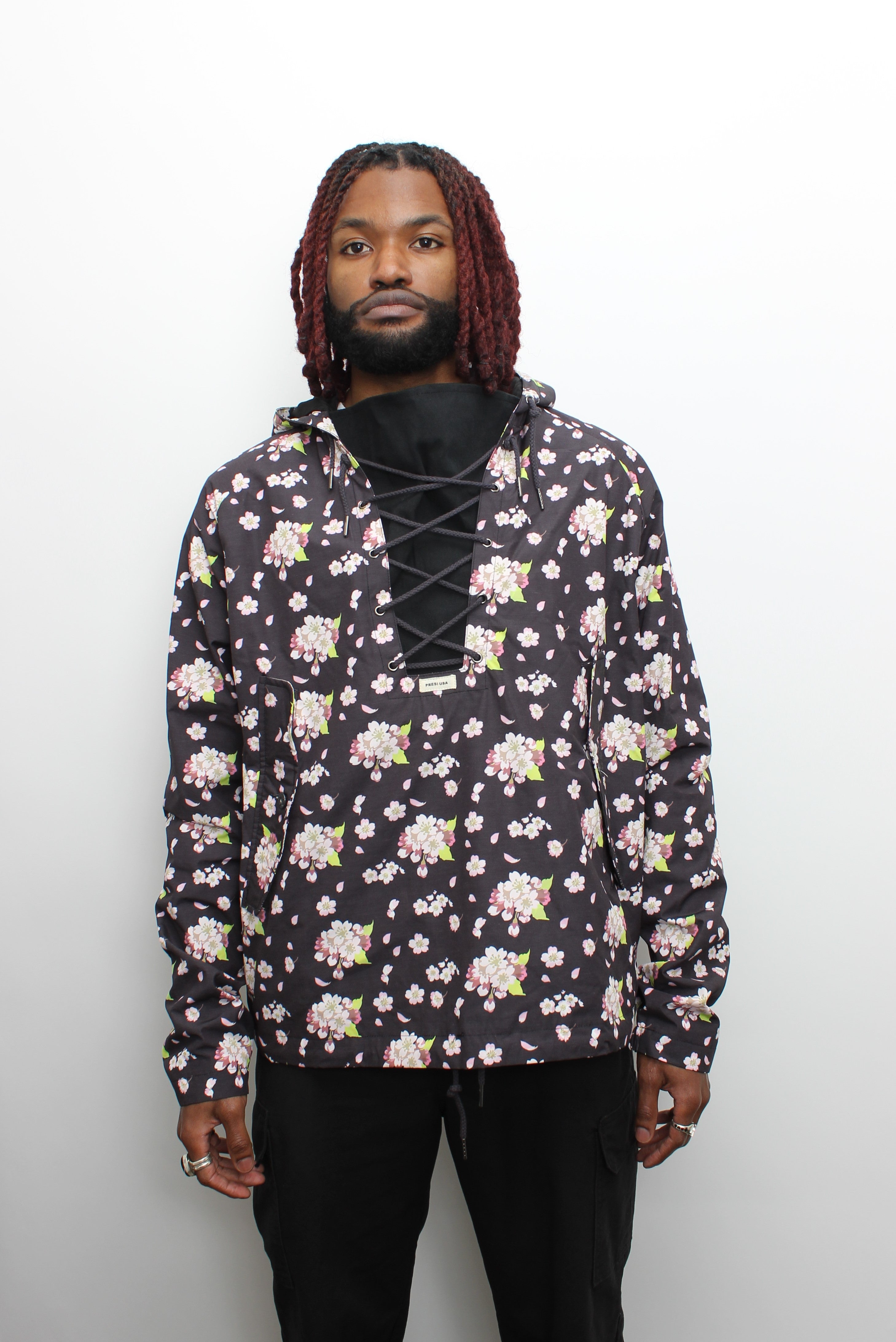 Black Cherry Blossom Hero Anorak