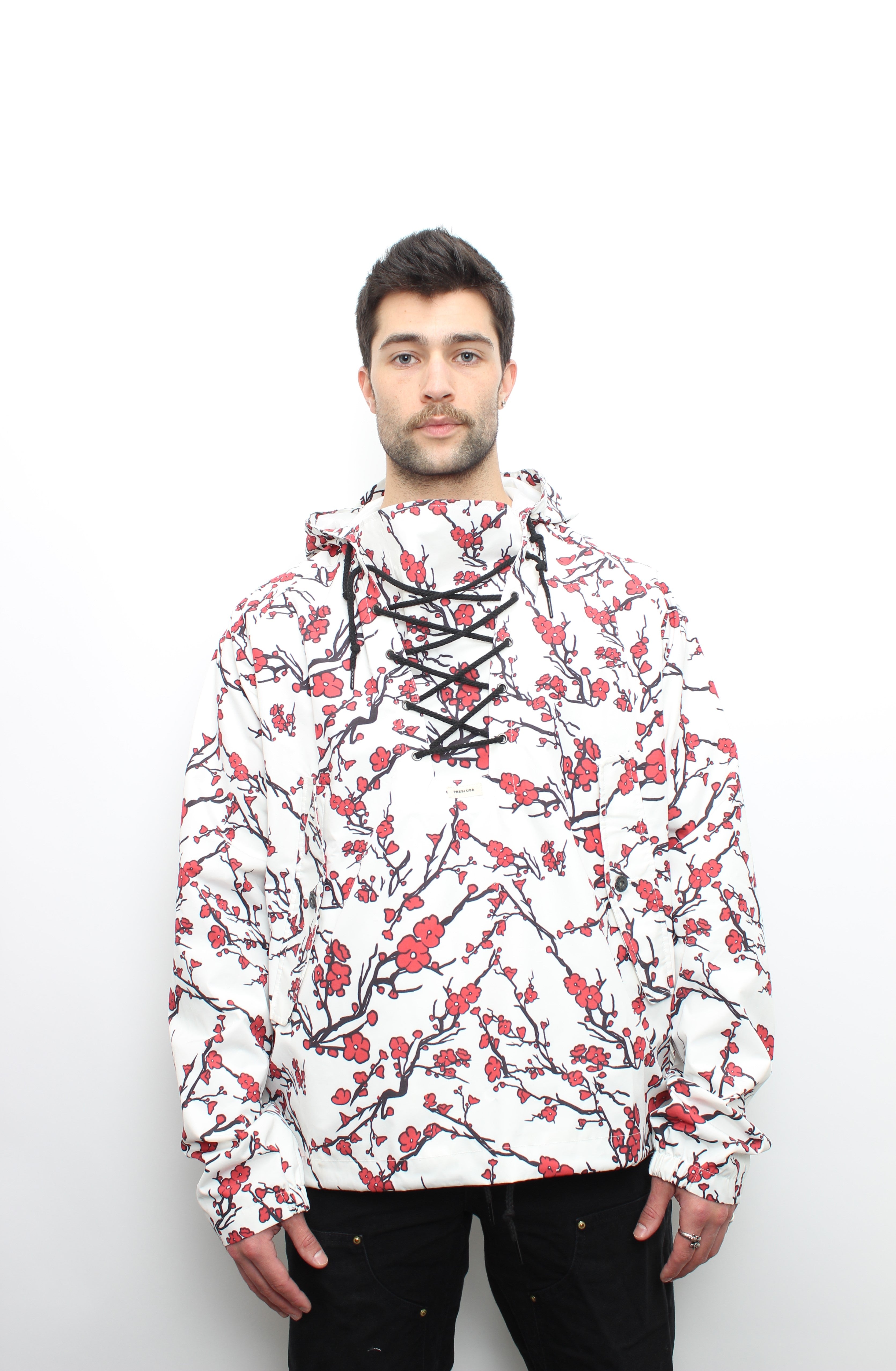 White Cherry Blossom Hero Anorak