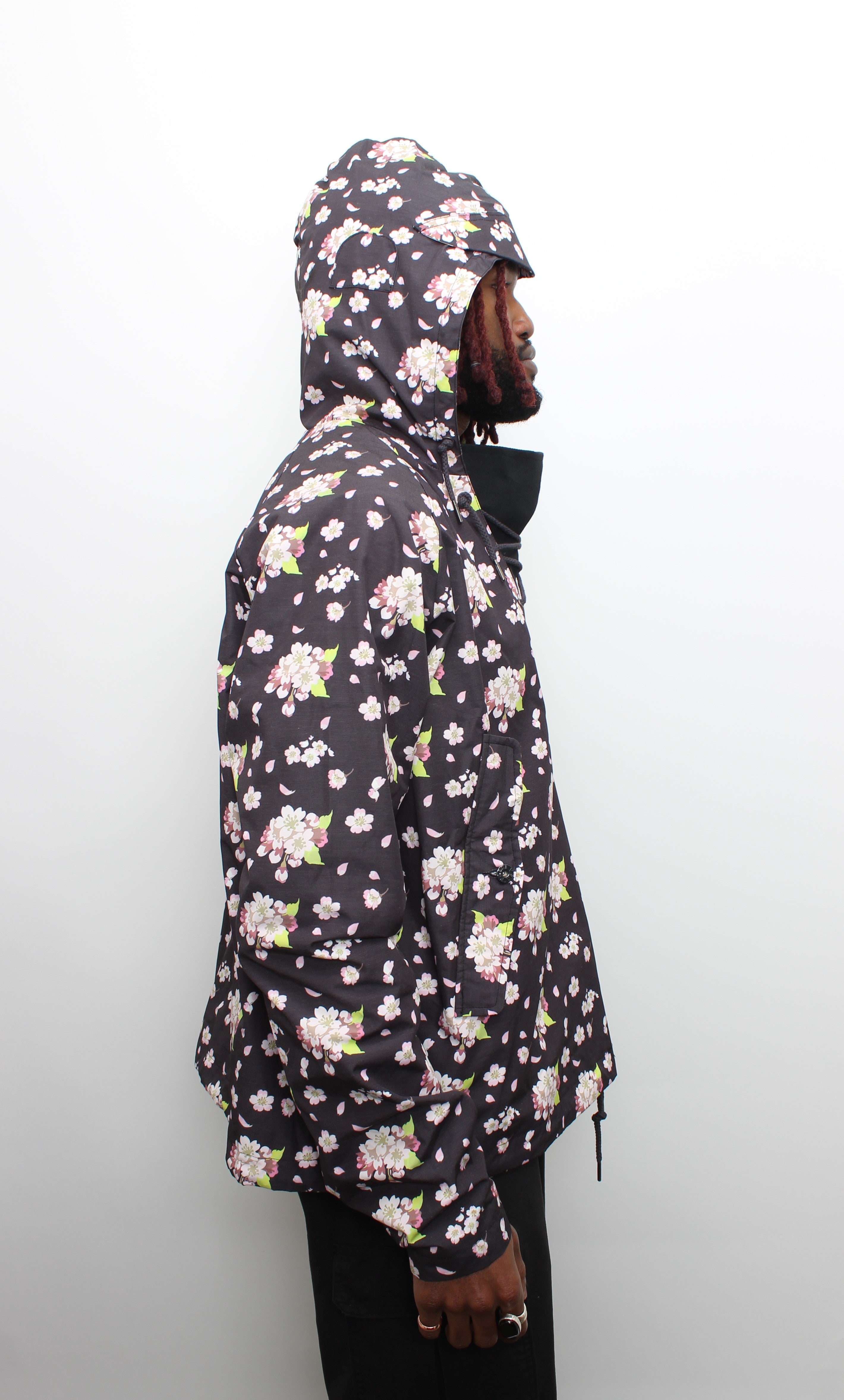 Black Cherry Blossom Hero Anorak