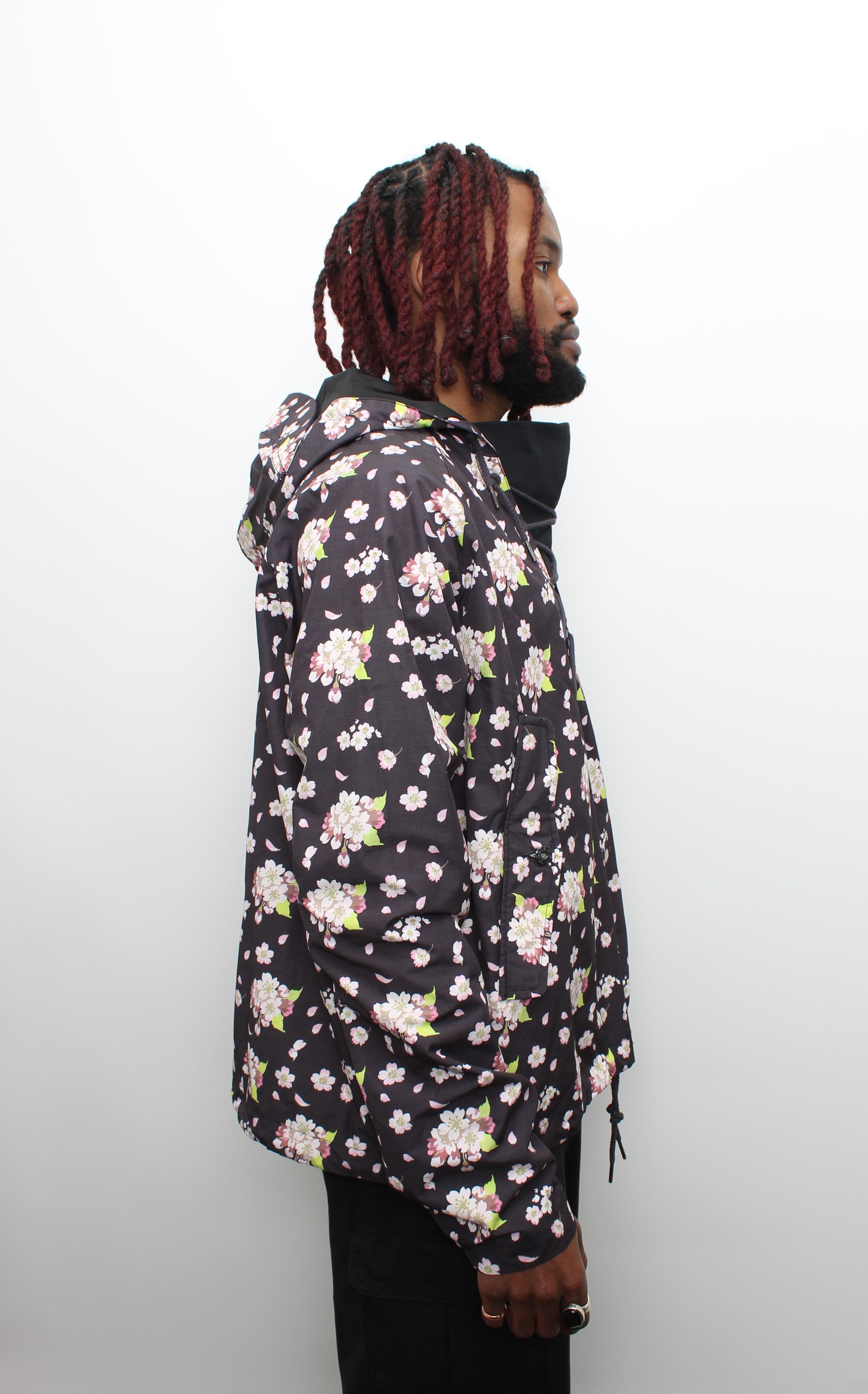Black Cherry Blossom Hero Anorak