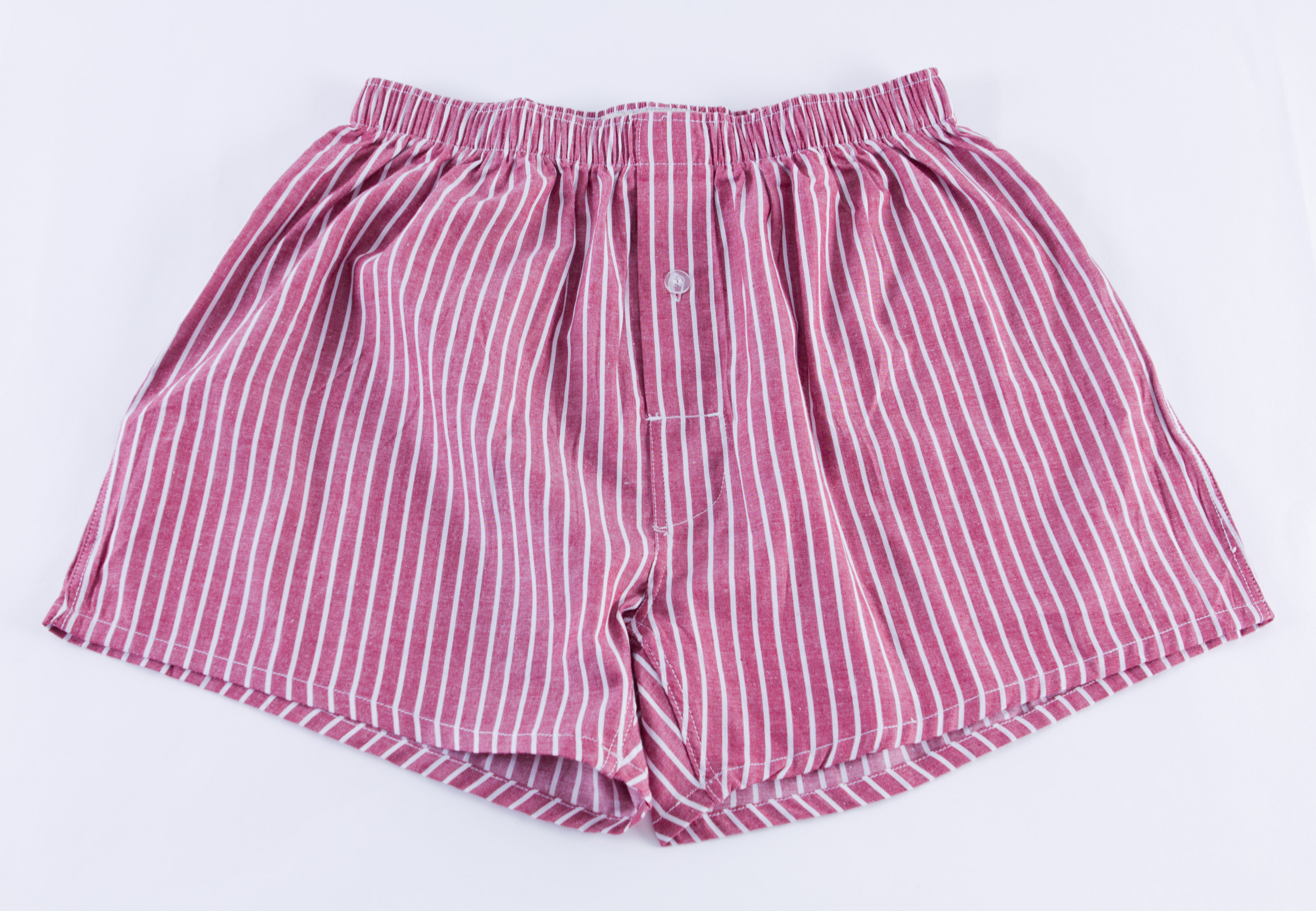 PRESIUSA “Crimson Stripe” Woven Boxer Shorts