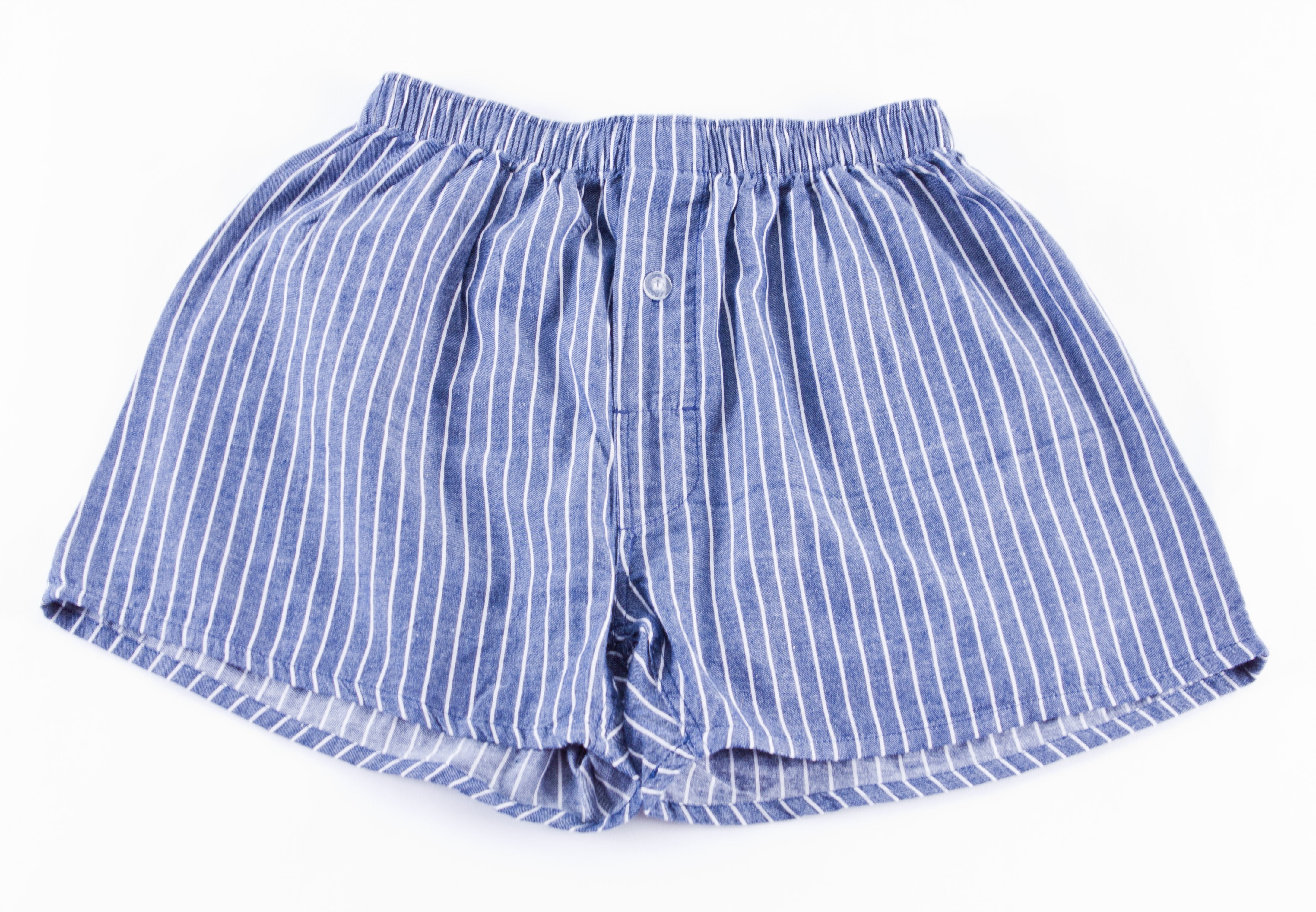 PRESIUSA “Navy Stripe” Woven Boxer Shorts