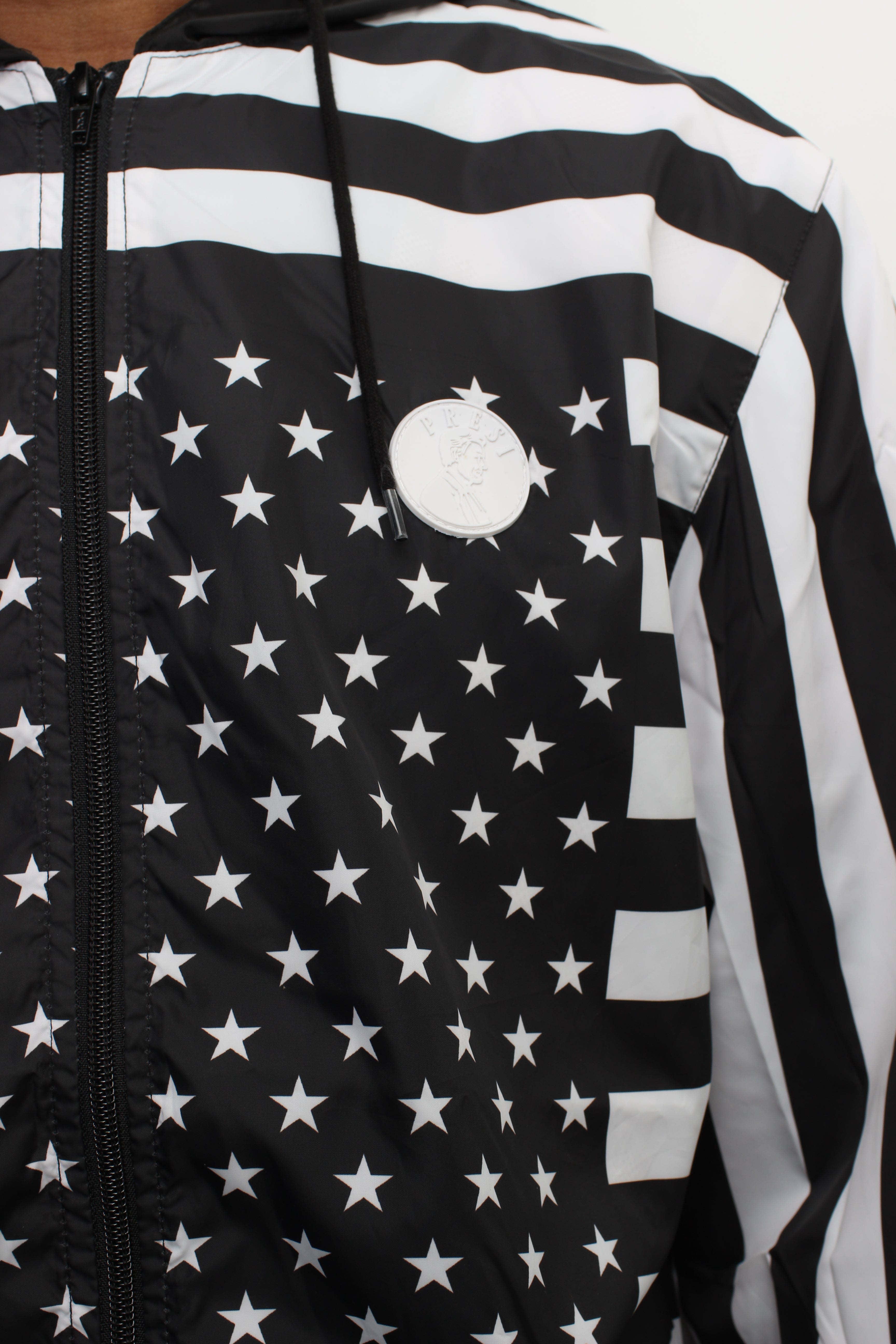 Black Americana Windbreaker