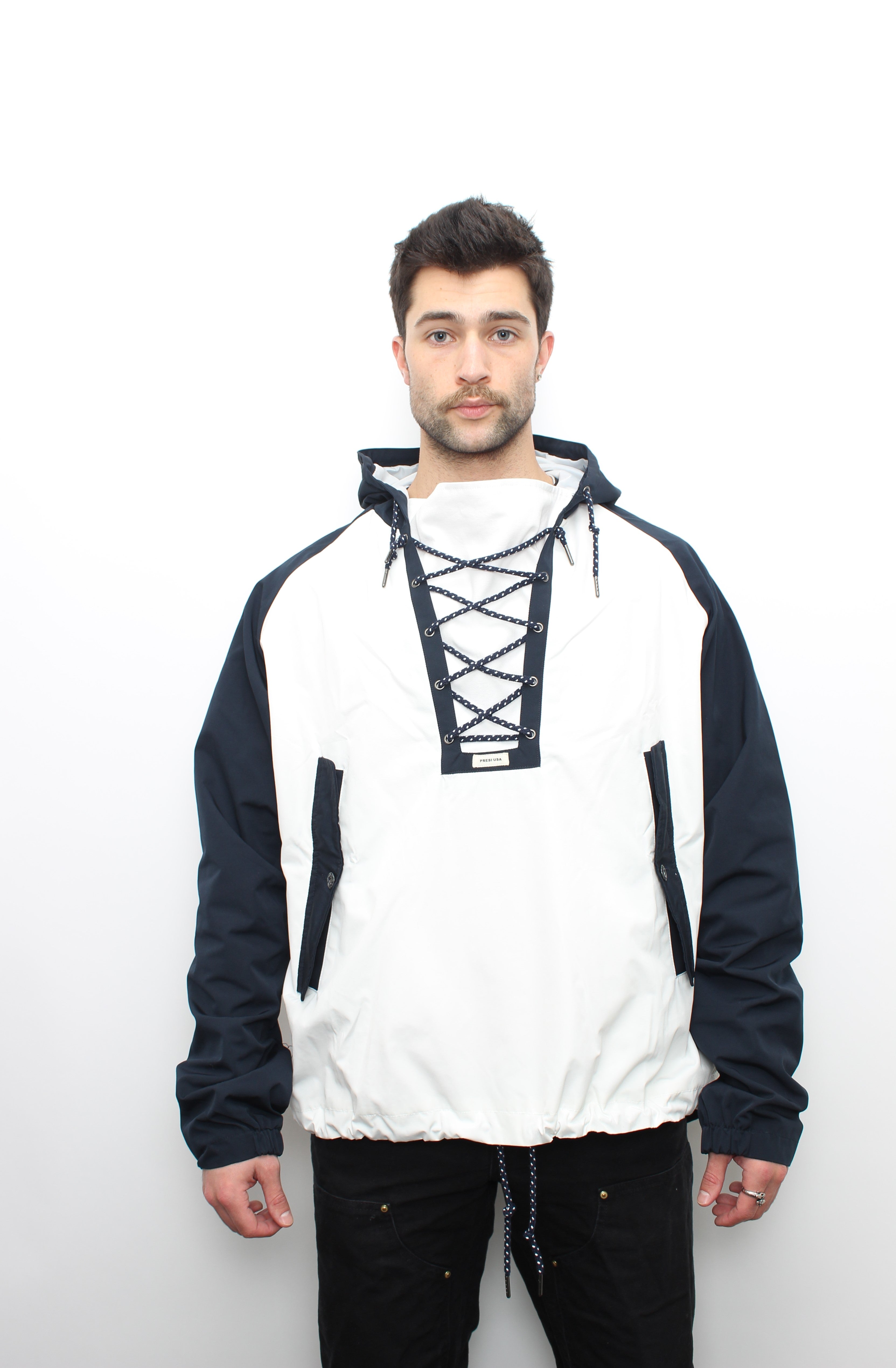 Navy/ White Hero Anorak