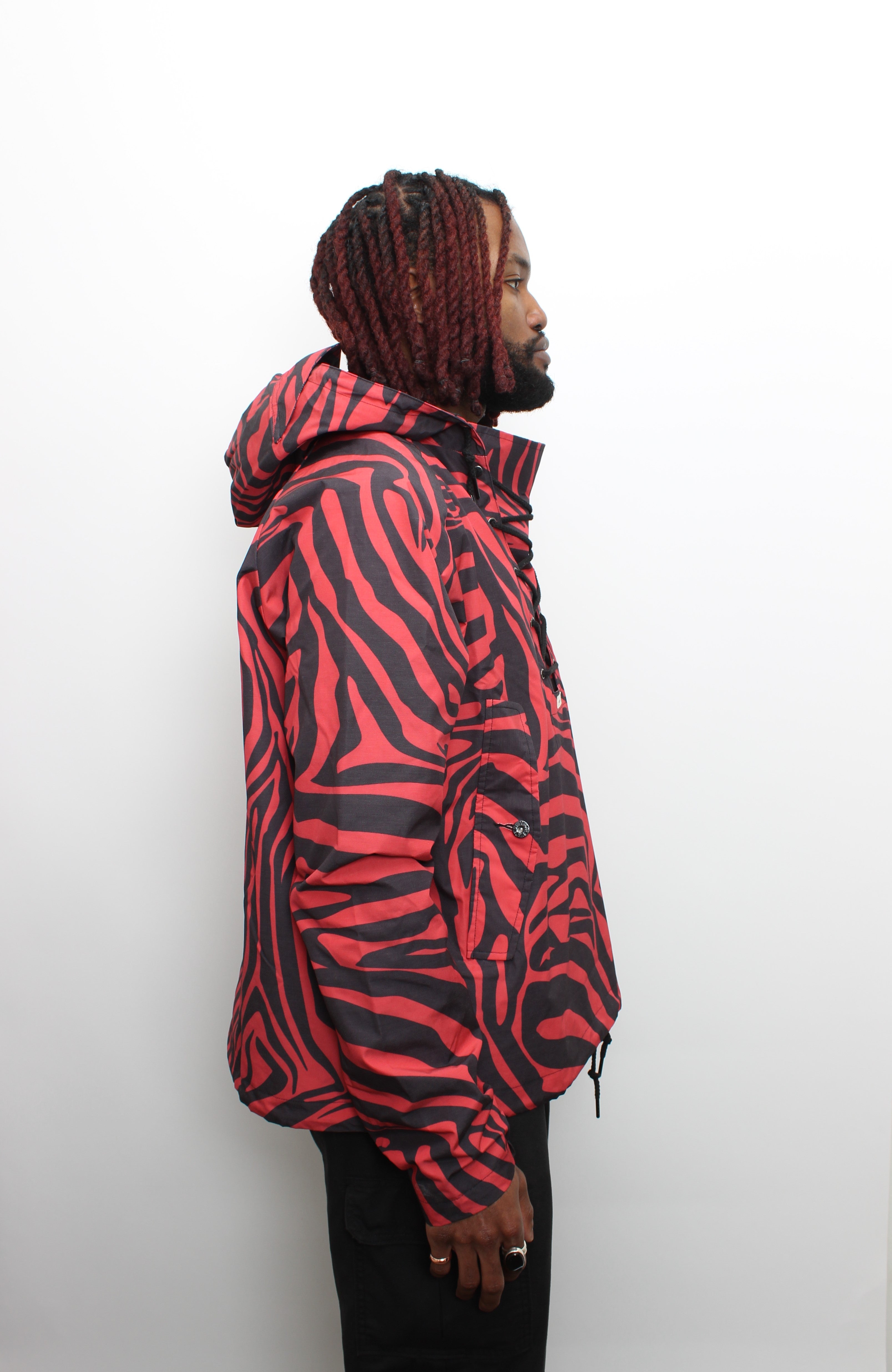 Red/ Black Zebra Hero Anorak