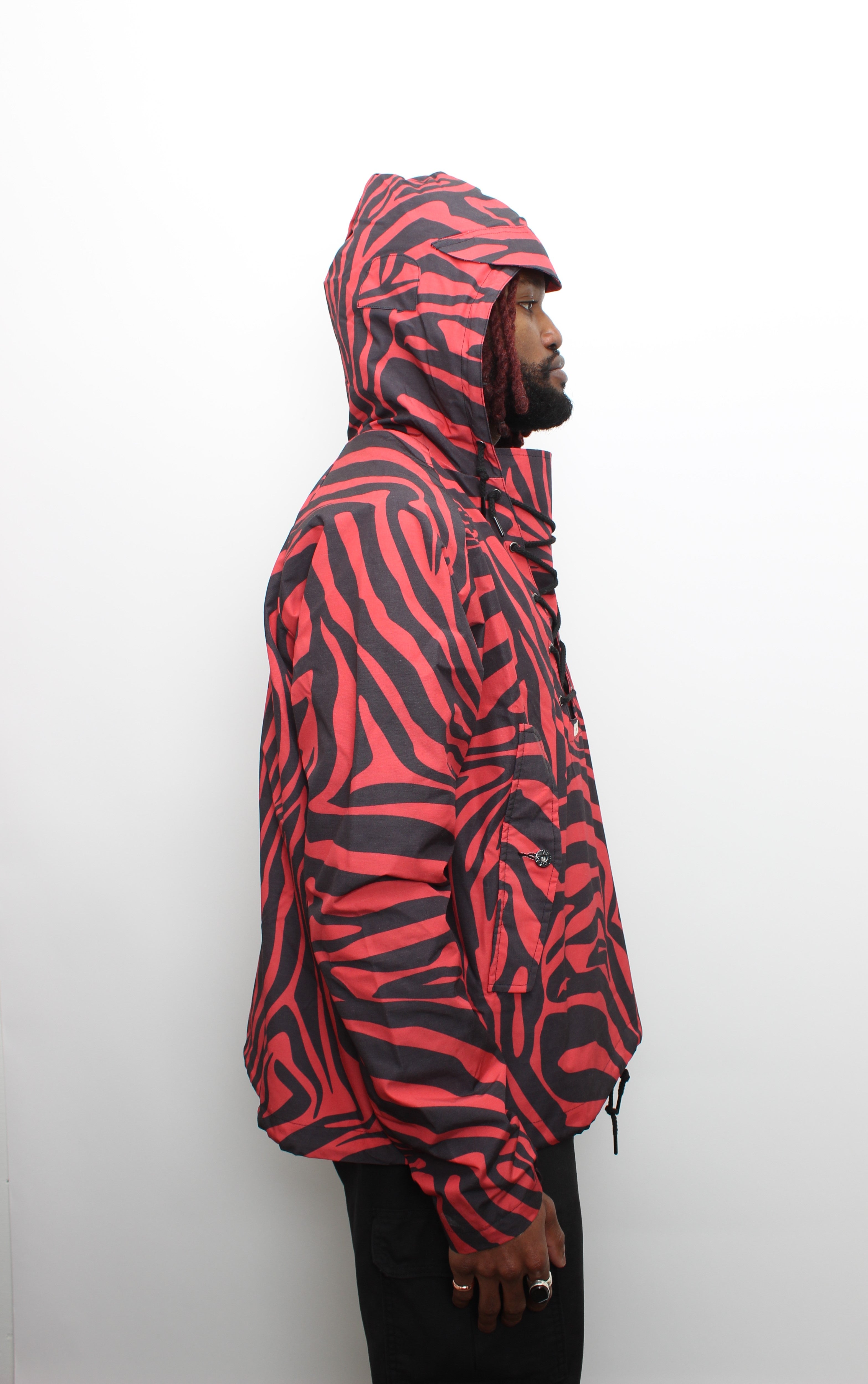 Red/ Black Zebra Hero Anorak