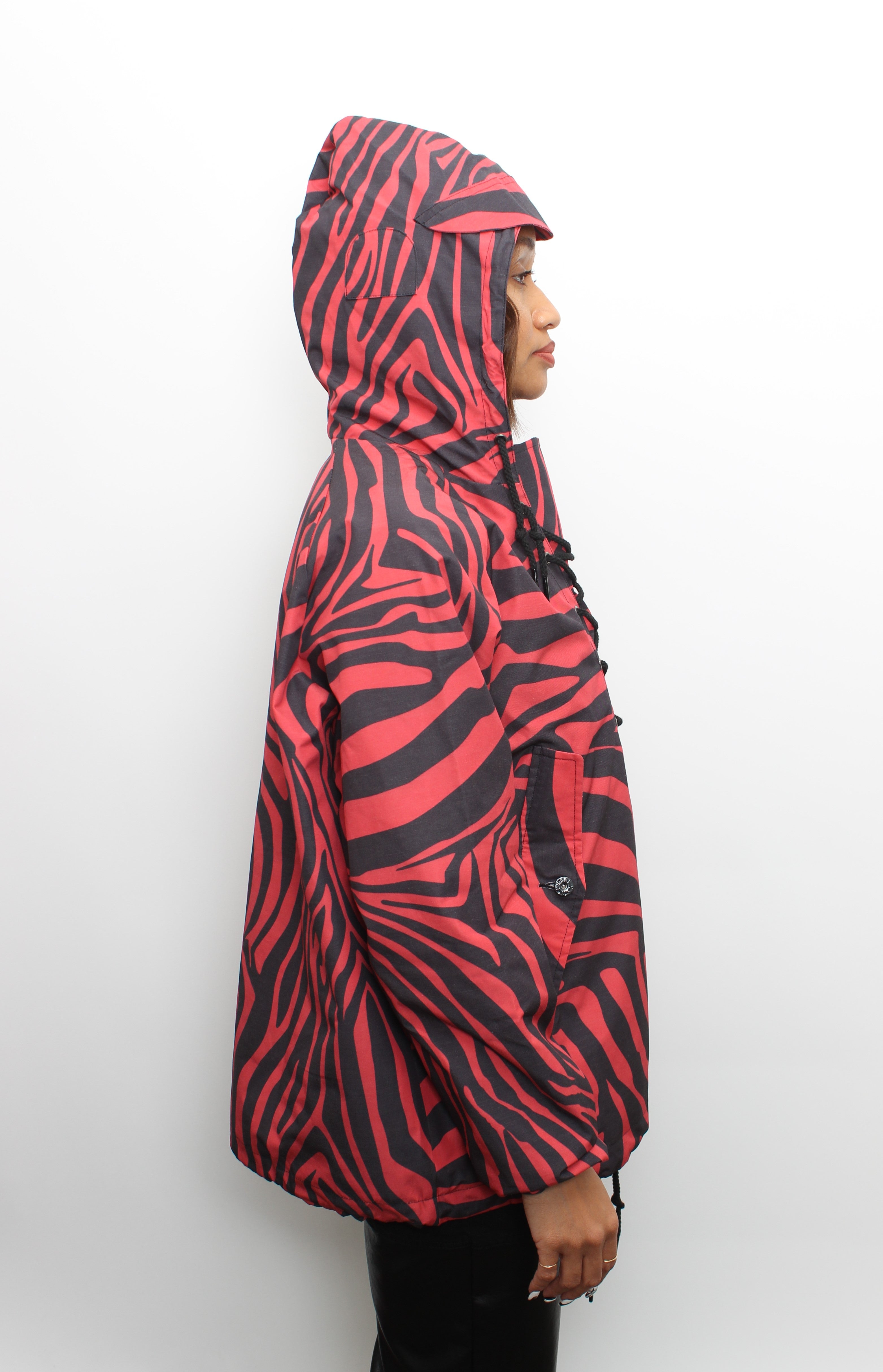Red/ Black Zebra Hero Anorak