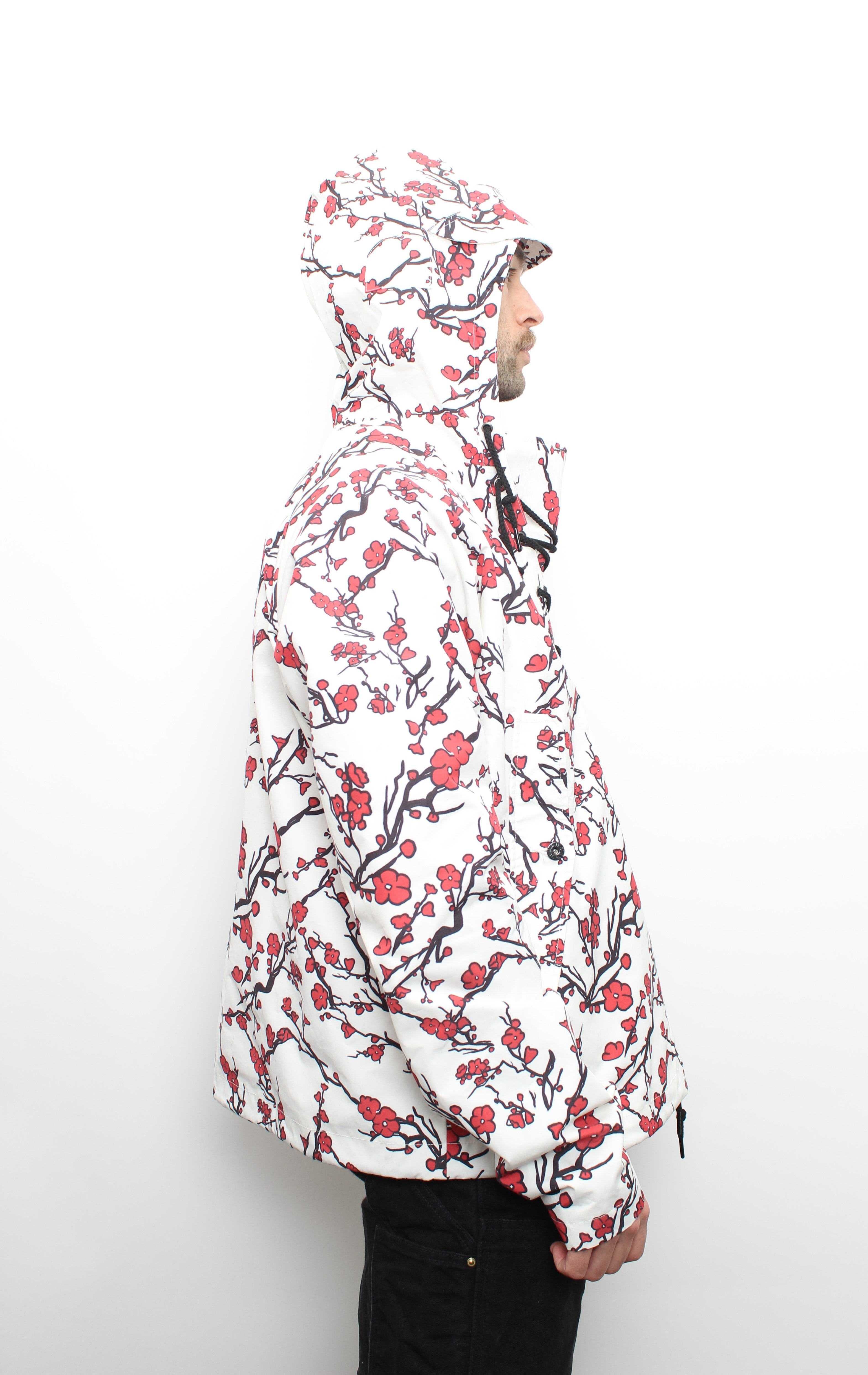 White Cherry Blossom Hero Anorak