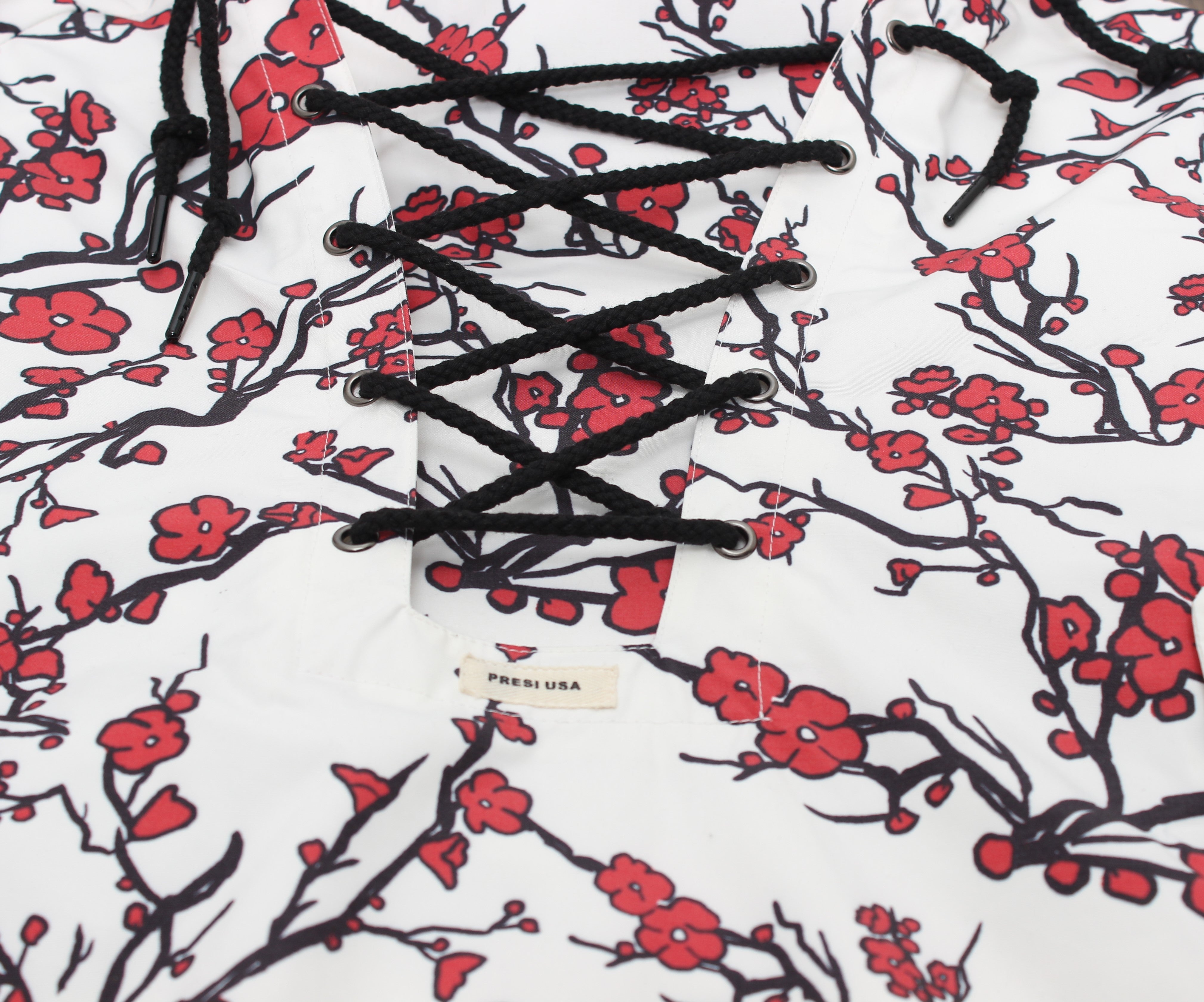 White Cherry Blossom Hero Anorak
