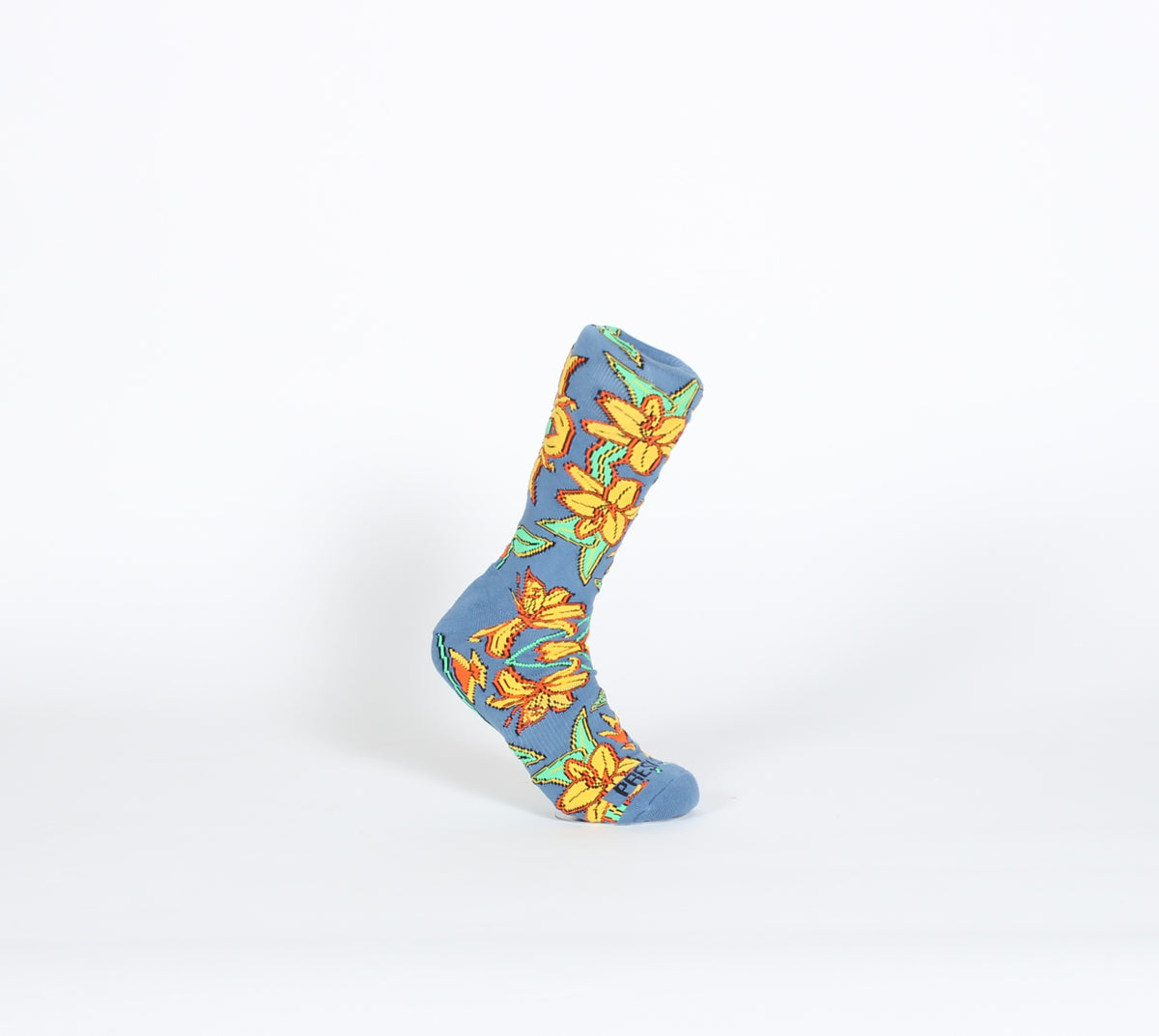Floral Socks in Blue